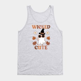 Wicked Cute Boho Hippie Halloween Ghost Tank Top